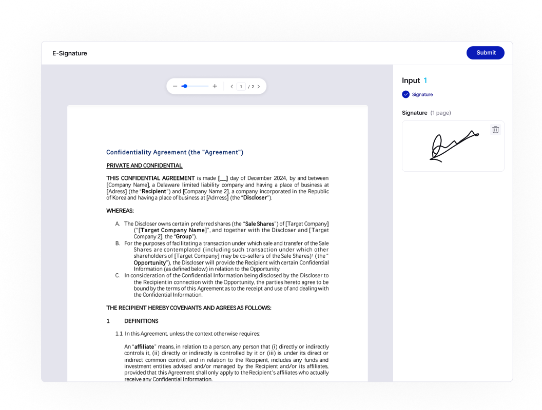 contract feature 1